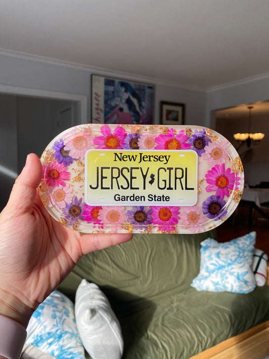"Jersey Girl" Floral Tray