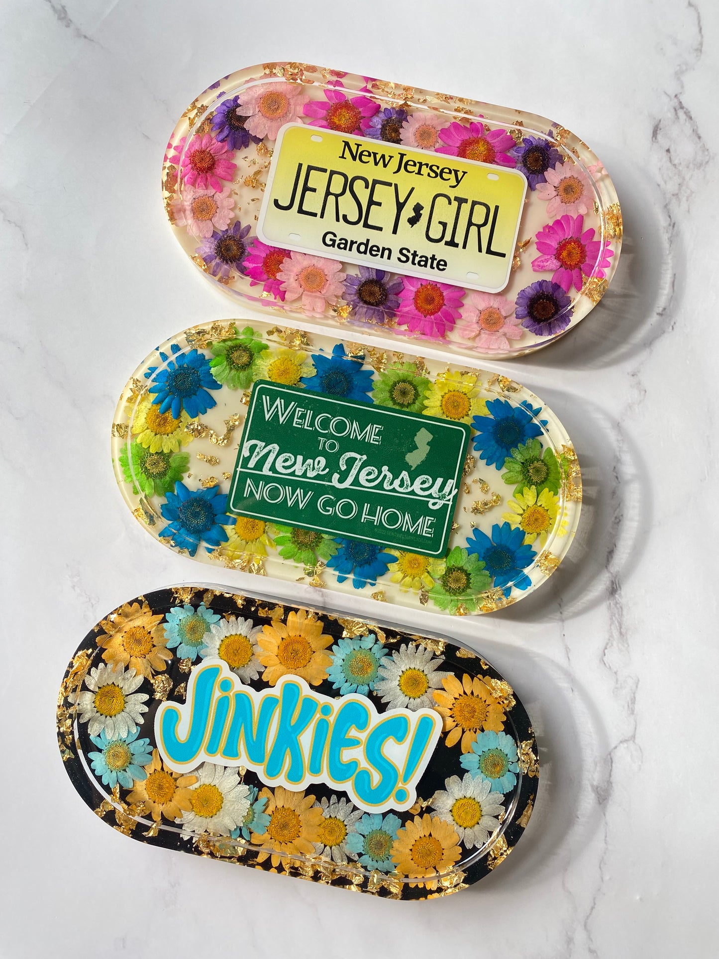 "Jersey Girl" Floral Tray