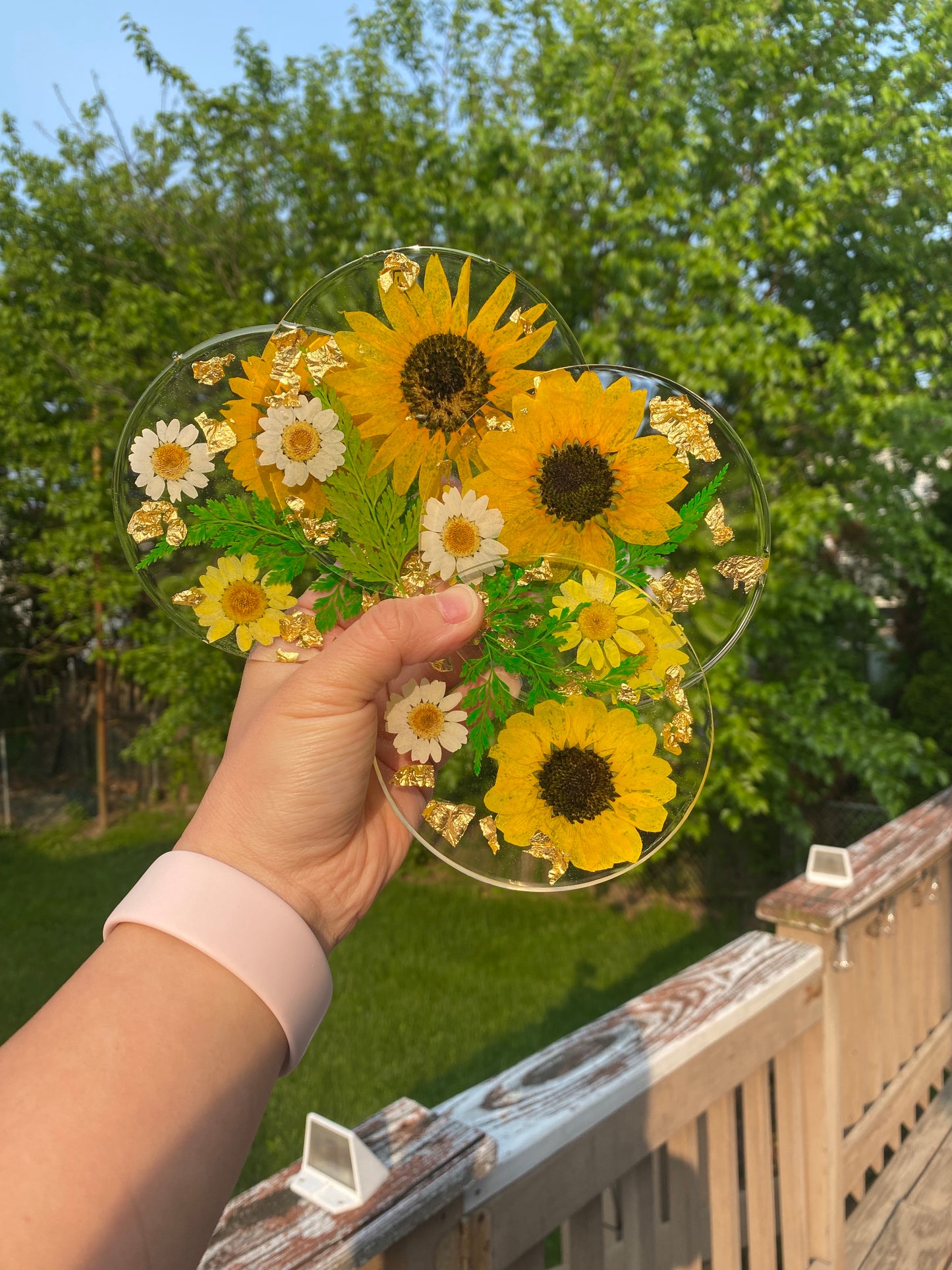 Sunflower Coaster Set