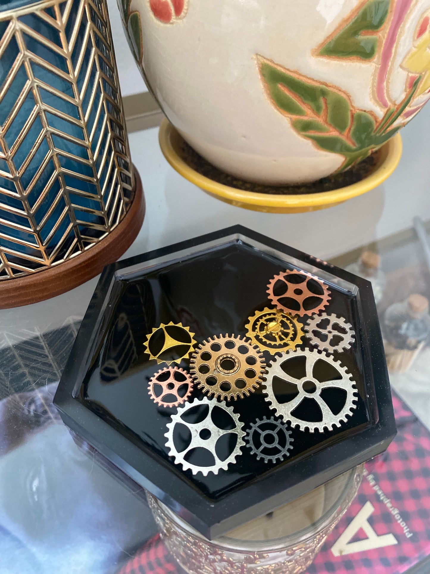 Steampunk Gears Coaster