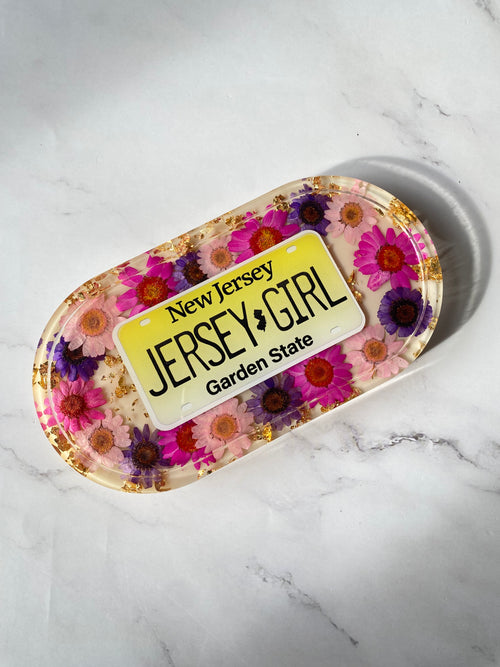 "Jersey Girl" Floral Tray
