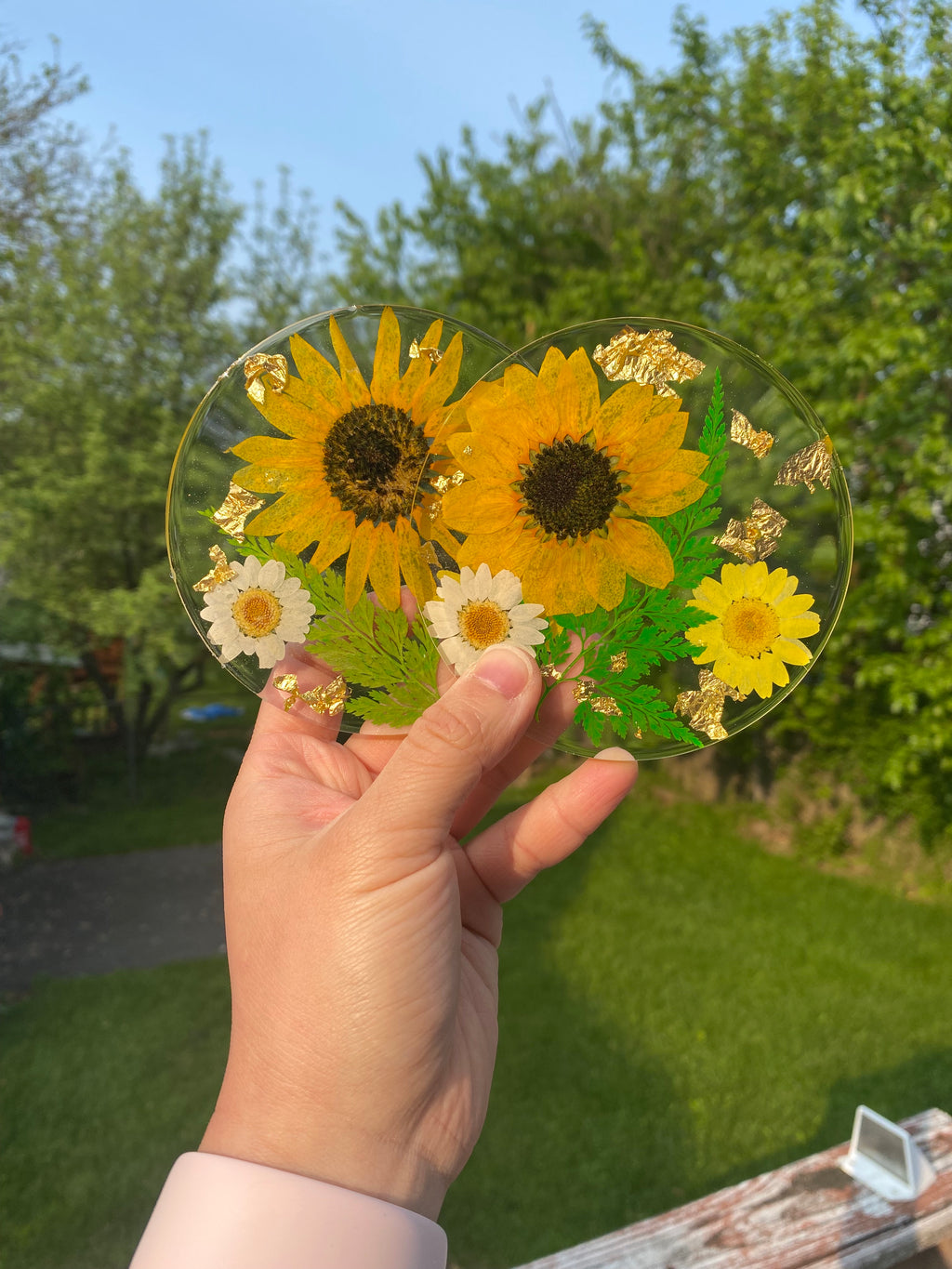 Sunflower Coaster Set