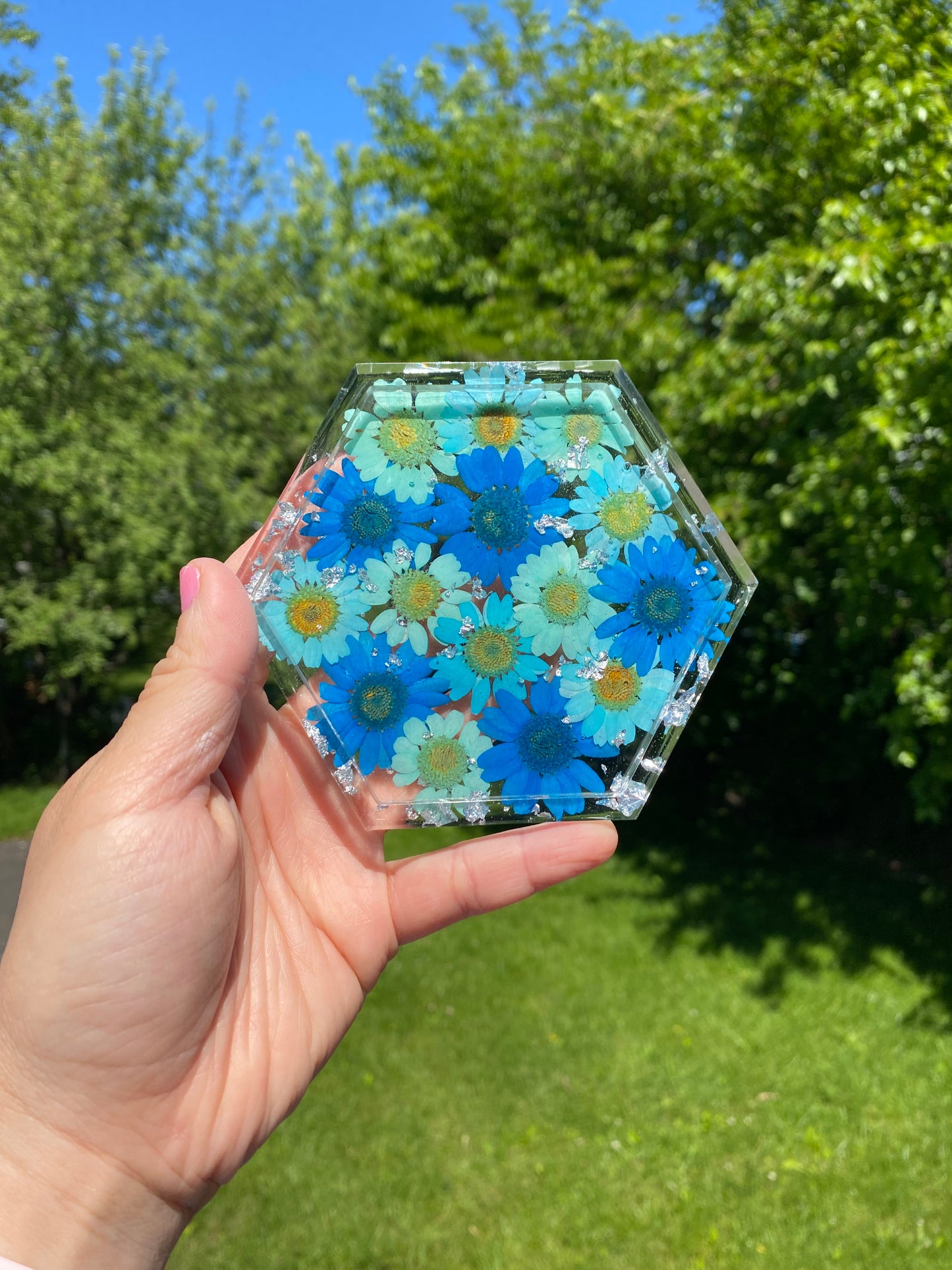 Multi-Color Floral Coaster | Jewelry Tray | Soap Dish