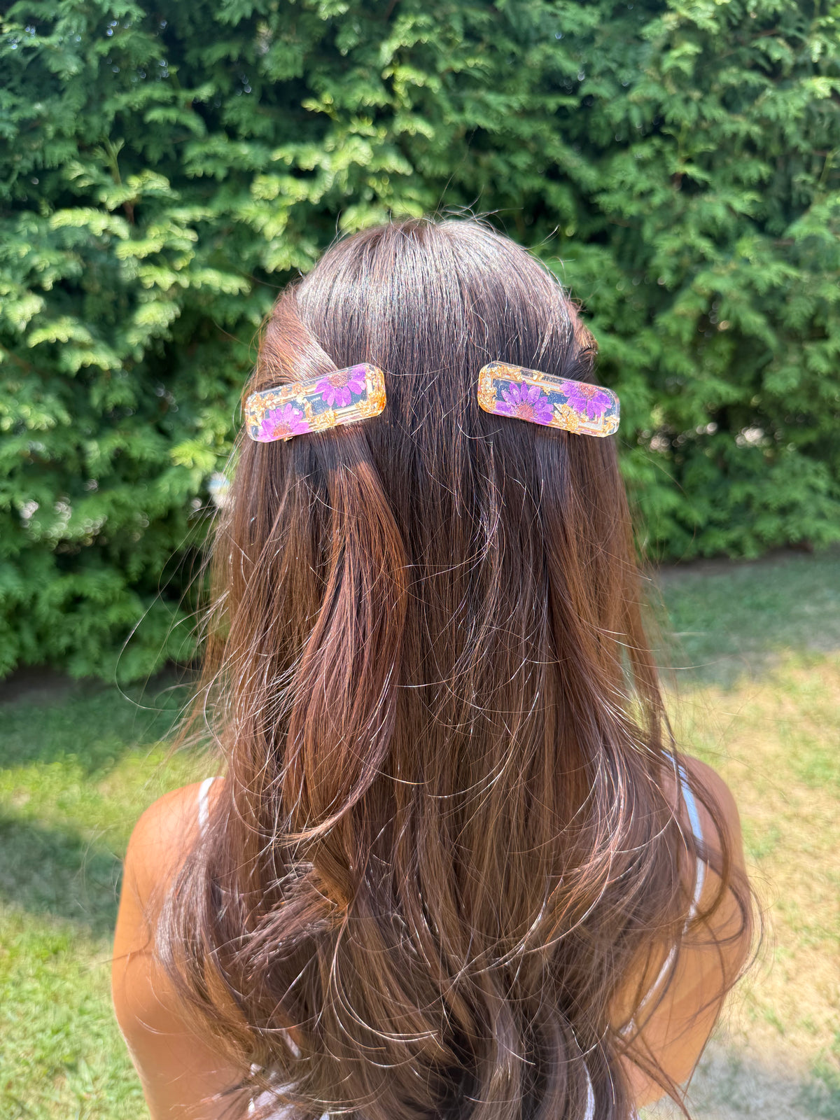 Floral Hair Clips - Set of 2