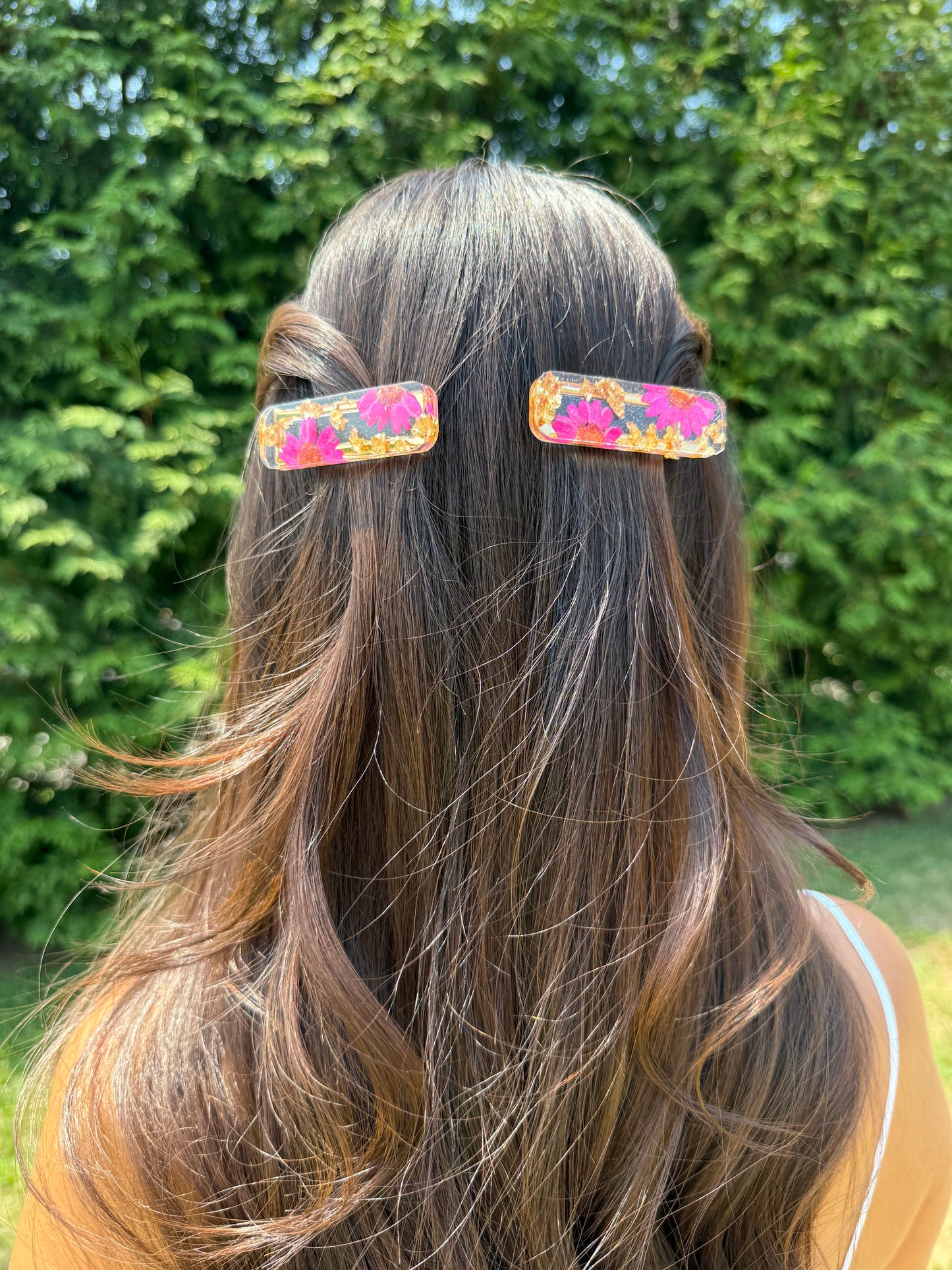 Floral Hair Clips - Set of 2