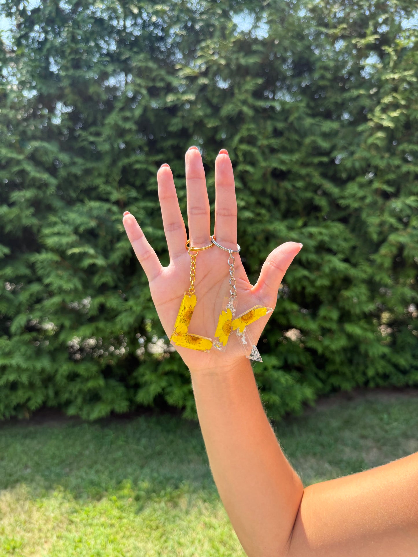 Initial Keychain - Yellow