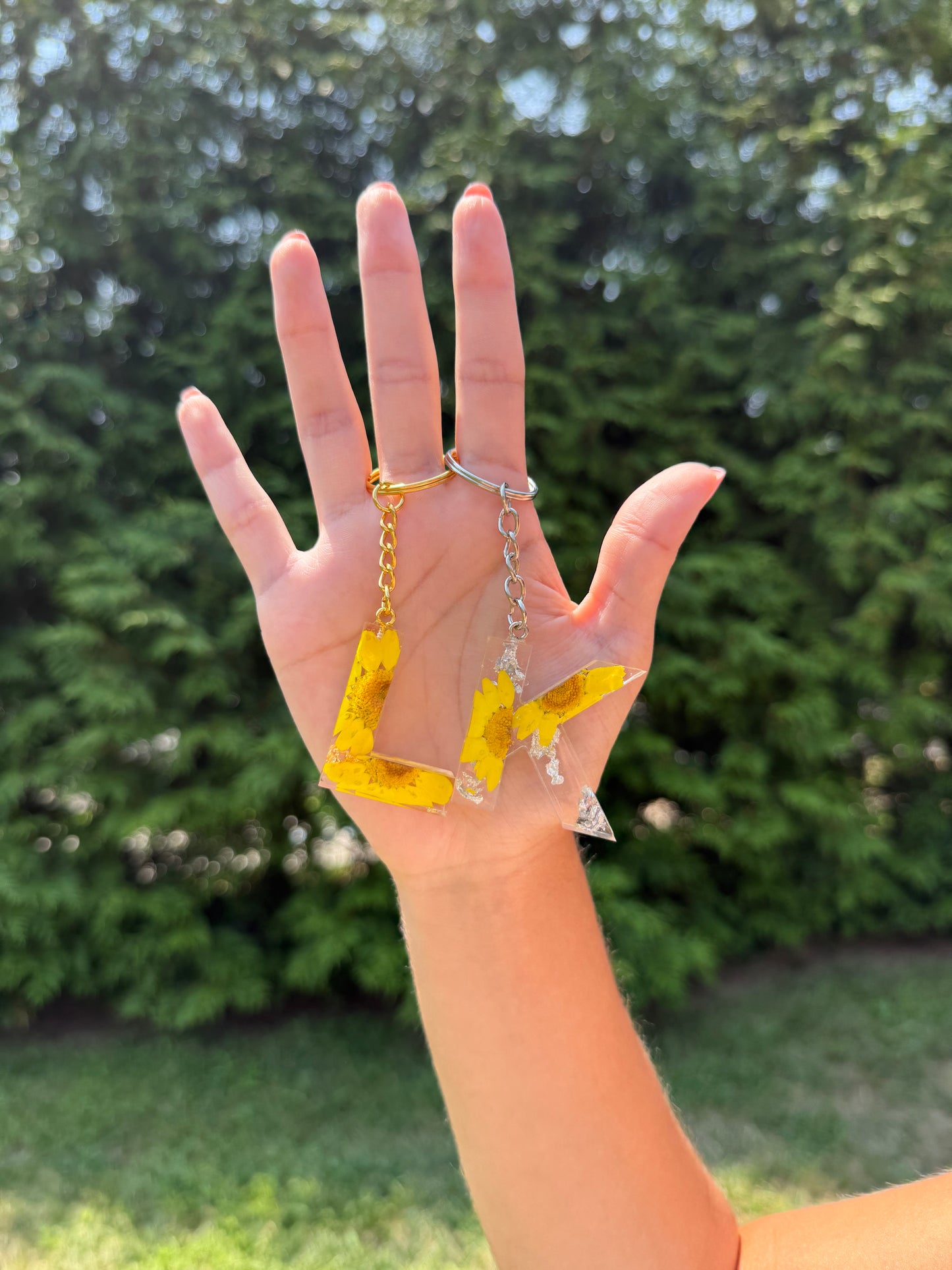 Initial Keychain - Yellow