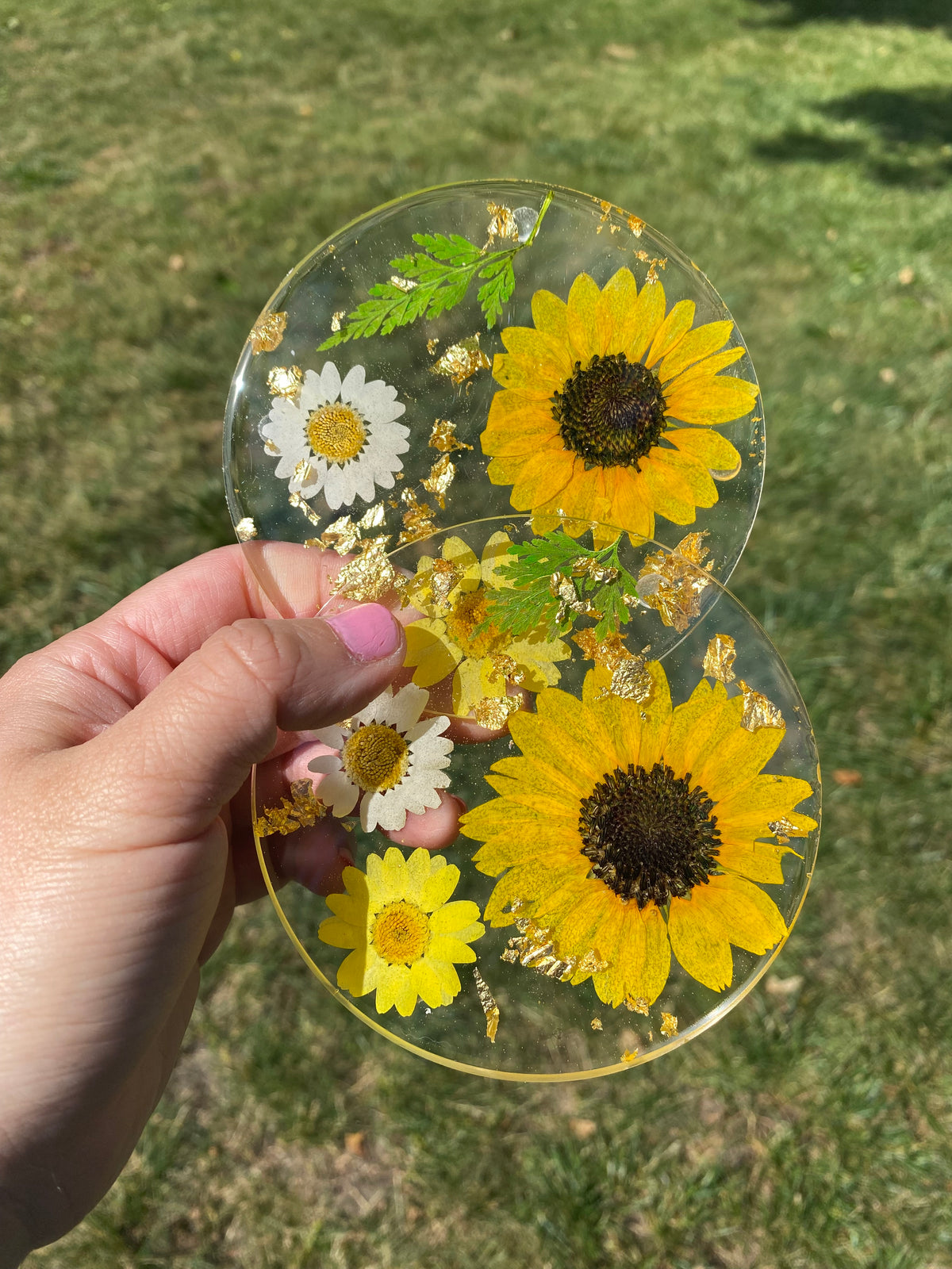 Sunflower Coaster Set