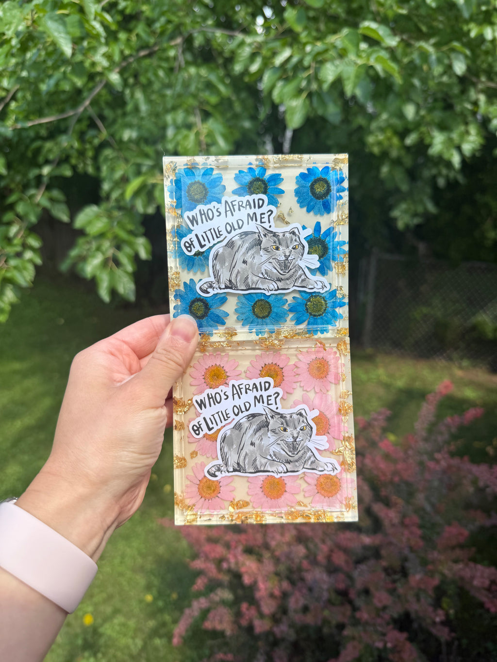Who's Afraid of Little Old Me Square Coaster