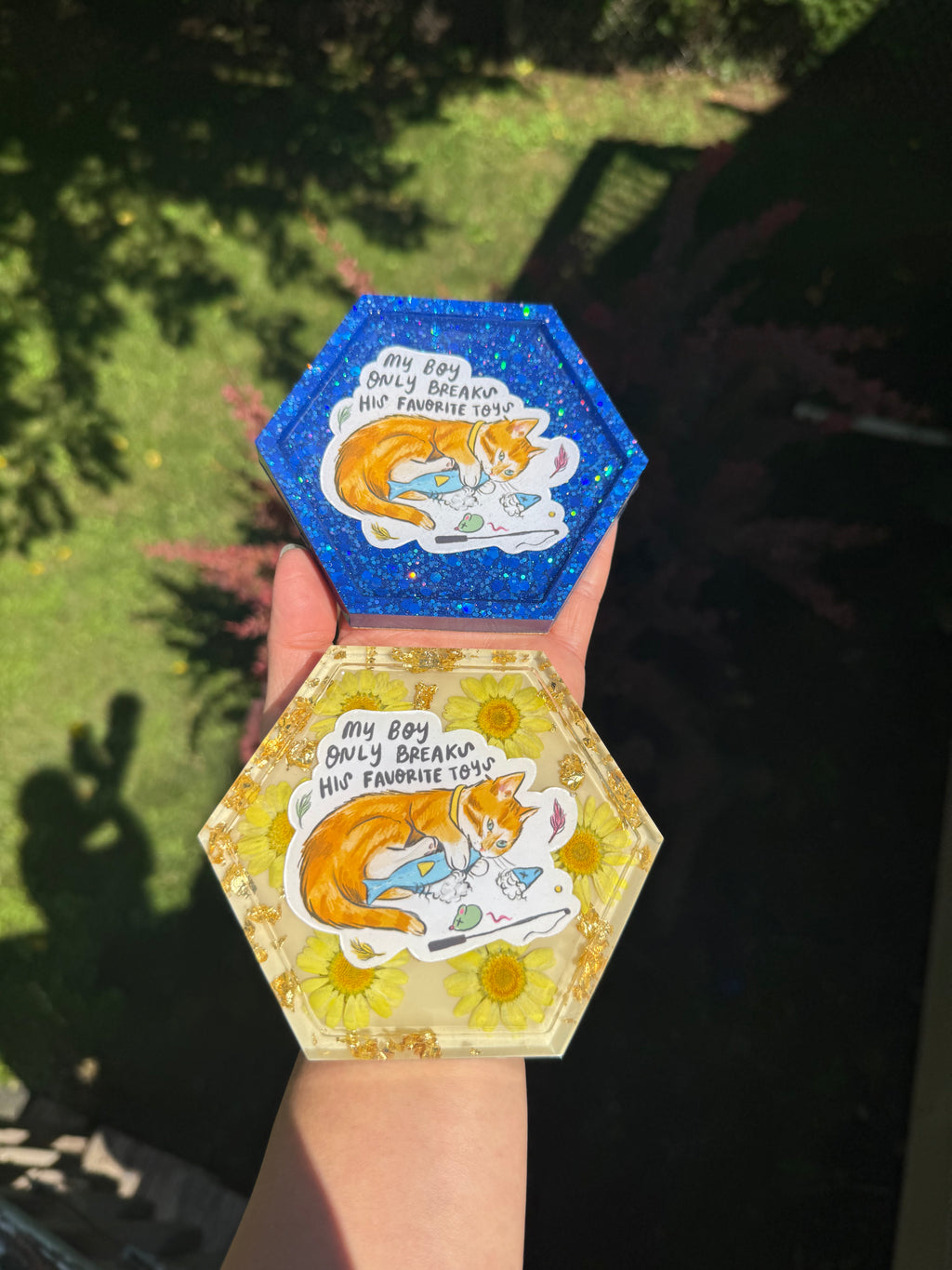 My Boy Only Breaks His Favorite Toys Hexagon Coaster