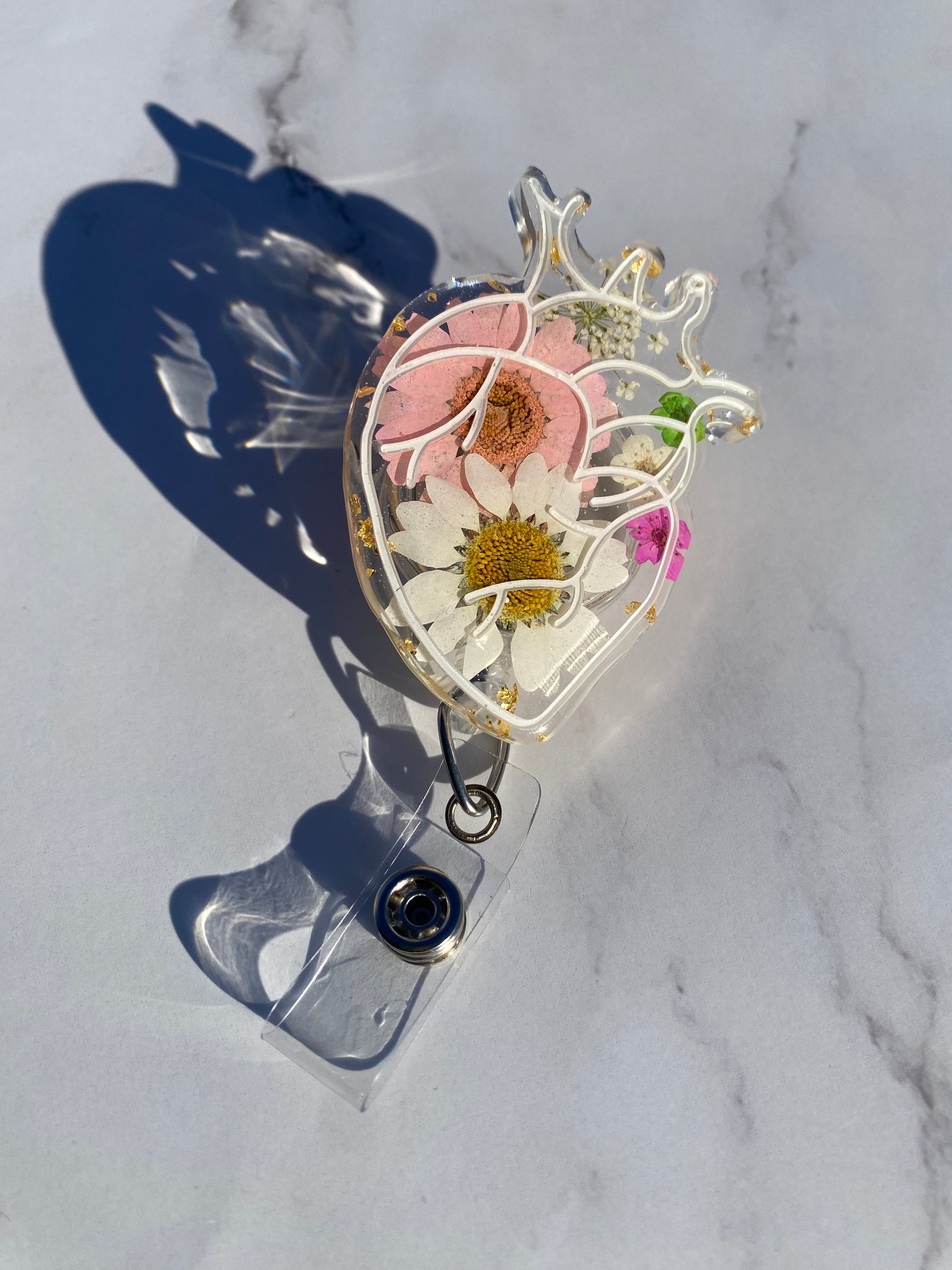 Anatomical Heart Badge Reel – Mia's Resin Boutique